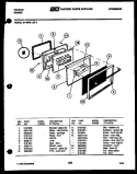 DOOR PARTS Diagram and Parts List for 31-4979-00-01  Tappan Range