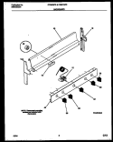 BACKGUARD Diagram and Parts List for CG300SP2W3  Frigidaire Range