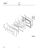 DOOR Diagram and Parts List for FLF316AQB  Frigidaire Range