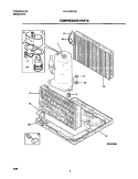 COMPRESSOR PARTS Diagram and Parts List for FAL123H1A2  Frigidaire Air Conditioner