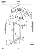 CABINET Diagram and Parts List for FRT18NNCW0  Frigidaire Refrigerator