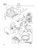 ICE MAKER Diagram and Parts List for GS23HSZBC2  Frigidaire Refrigerator