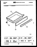 DRAWER PARTS Diagram and Parts List for RG35CAW2  Frigidaire Range