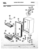 CABINET Diagram and Parts List for UL2075ECW4  Frigidaire Freezer