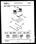 BROILER PARTS Diagram and Parts List for RE32BNW2  Frigidaire Range