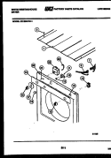 DOOR AND INSTALLATION PARTS Diagram and Parts List for DE150KDD1  Frigidaire Dryer