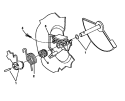 DETERGENT CUP DISPENSER Diagram and Parts List for TDB662RBR0  Tappan Dishwasher