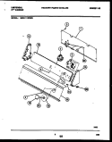 CONSOLE AND CONTROL PARTS Diagram and Parts List for MWL111RBW0  Frigidaire Washer