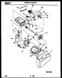 ICE DISPENSER Diagram and Parts List for MRS24WHAD0  Frigidaire Refrigerator