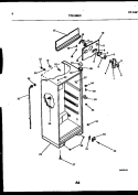 CABINET PARTS Diagram and Parts List for TPK160EN5D  Kelvinator Refrigerator