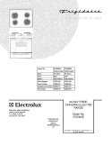 COVER Diagram and Parts List for FES300ESA  Frigidaire Range