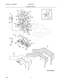 CONTROL PANEL Diagram and Parts List for E30EC65ESS3  Electrolux Cooktop