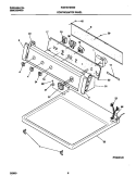 P16C0120 CONTROL PANEL Diagram and Parts List for FDE7974HW0  Frigidaire Dryer