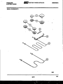 BROILER PARTS Diagram and Parts List for REGS38BNW4  Frigidaire Range