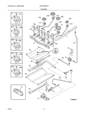 BURNER Diagram and Parts List for LEGFM389FEA  Frigidaire Range