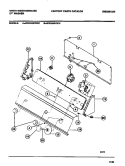 CONSOLE & CONTROLS Diagram and Parts List for WWX443YBD1  Frigidaire Washer