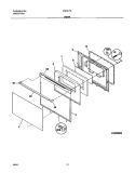 DOOR Diagram and Parts List for TGF317AUA  Tappan Range