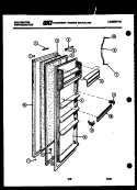 DOOR PARTS Diagram and Parts List for FSK190EN1V  Kelvinator Refrigerator