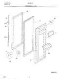 REFRIGERATOR DOOR Diagram and Parts List for MRS26LGJQ2  Frigidaire Refrigerator
