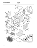 BODY Diagram and Parts List for GLEB27S9FSD  Frigidaire Wall Oven
