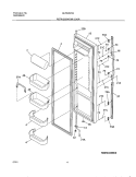 REFRIGERATOR DOOR Diagram and Parts List for GLRS267ZAB1  Frigidaire Refrigerator