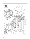 CABINET / TOP Diagram and Parts List for BLTF2940ES0  Frigidaire Washer