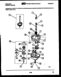 TRANSMISSION PARTS Diagram and Parts List for LCG771LL3  Frigidaire Washer Dryer Combo
