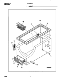 CABINET Diagram and Parts List for WFC09M3HW0  Frigidaire Freezer
