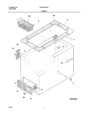 CABINET Diagram and Parts List for CFC07M4AW2  Uni Freezer