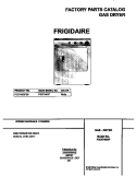COVER Diagram and Parts List for FSG748GFS0  Frigidaire Dryer
