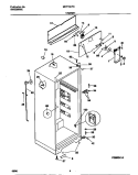 CABINET Diagram and Parts List for MRT15CPEW1  Frigidaire Refrigerator