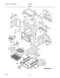 BODY Diagram and Parts List for FFES3005LWA  Frigidaire Range