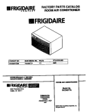 COVER Diagram and Parts List for FAC063T7A5B  Frigidaire Air Conditioner