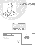 COVER Diagram and Parts List for RH36WC55GSA  Uni Range Hood