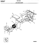 AIR HANDLING Diagram and Parts List for WAS183S2A3  Frigidaire Air Conditioner