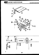 TOP, CONTROLS AND MISCELLANEOUS PAR Diagram and Parts List for DGS100CD1  Kelvinator Dryer