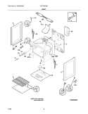 BODY Diagram and Parts List for FGF328GMG  Frigidaire Range