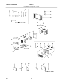 RECOMMENDED SPARE PARTS Diagram and Parts List for FRA105CT12  Frigidaire Air Conditioner