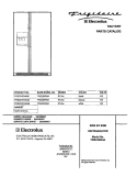 COVER Diagram and Parts List for FRS23KR4AB6  Frigidaire Refrigerator