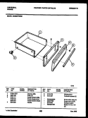 DRAWER PARTS Diagram and Parts List for CE303VP2H01  Frigidaire Range