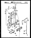 CABINET PARTS Diagram and Parts List for RS19F3WS1B  Gibson Refrigerator