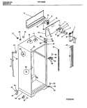 CABINET W / FAN ASSEMBLY Diagram and Parts List for FRT18NNBW2  Frigidaire Refrigerator