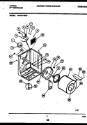 CABINET AND COMPONENT PARTS Diagram and Parts List for 49-2451-23-03  Tappan Dryer