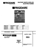 COVER Diagram and Parts List for FES355CCBE  Frigidaire Range