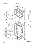 DOORS Diagram and Parts List for GLRT182SAQ2  Frigidaire Refrigerator