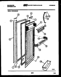 REFRIGERATOR DOOR PARTS Diagram and Parts List for FMW240EN3D  Kelvinator Refrigerator