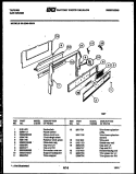 BACKGUARD Diagram and Parts List for 30-2249-00-04  Tappan Range