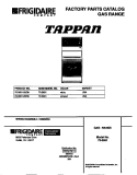 COVER Diagram and Parts List for 72-3651-00-08  Tappan Range