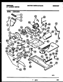 MOTOR, BLOWER AND CABINET PARTS Diagram and Parts List for LCG701ADD1  Frigidaire Washer Dryer Combo