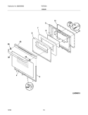 DOOR Diagram and Parts List for TGF336ASF  Tappan Range